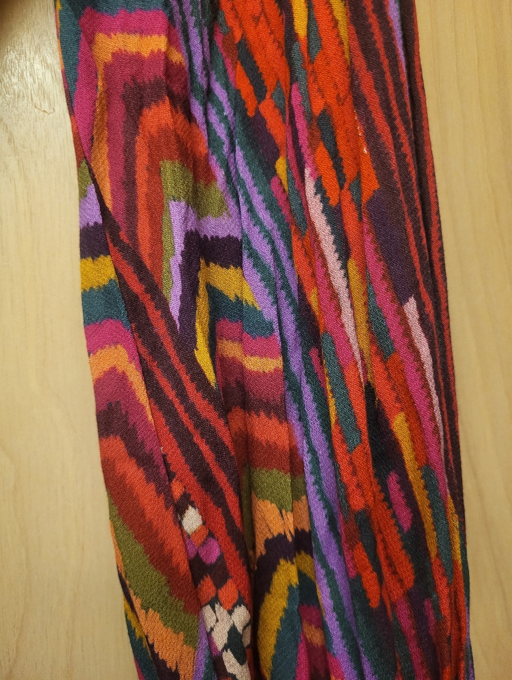 Farm Rio Mixed Abstract Patches Pattern Midi Dress Sz S - Picture 8 of 11